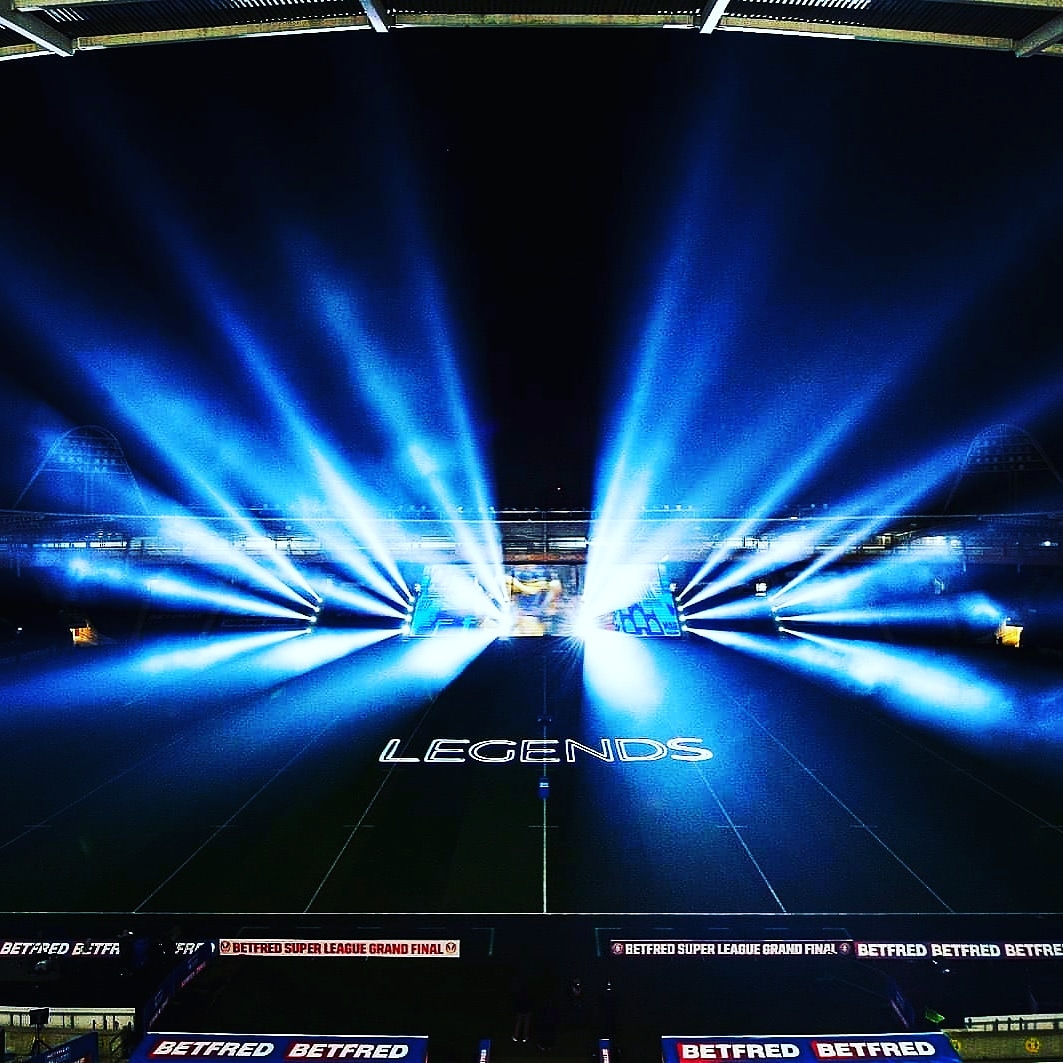 Super League Grand Final Laser Graphics Show