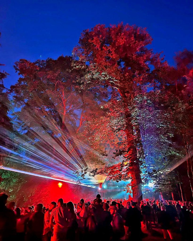 Houghton Festival Laser Show Display