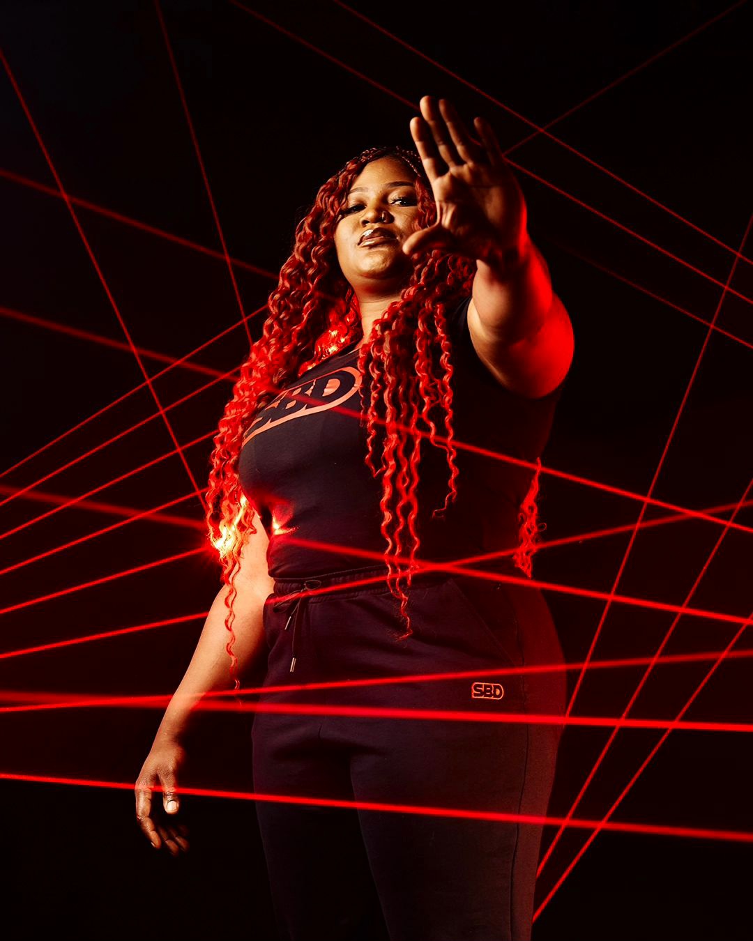 SBD Sportswear Laser Show Display 